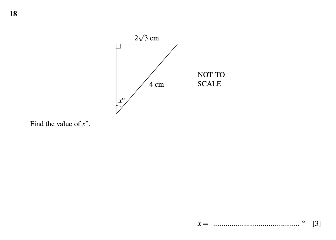 Sample exam question