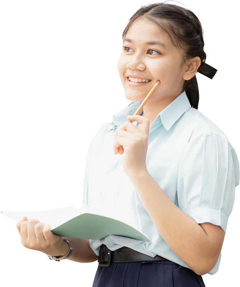 Student preparing for IGCSE exams